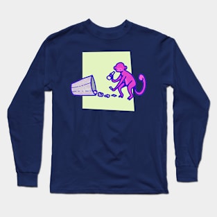 Monke business purple Long Sleeve T-Shirt